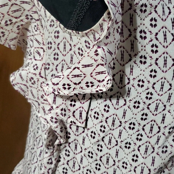 Madewell silk ruffle tunic sleeveless top - Picture 3 of 6